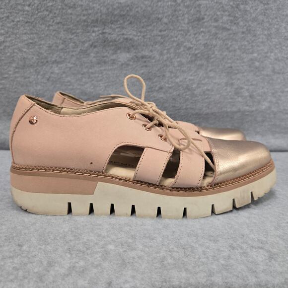 Caterpiller CAT Verse Cherry Blossom Cut Out Lace Up Oxfords Size 7.5W - Picture 1 of 10
